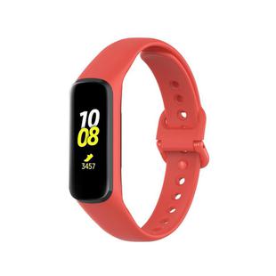 For Samsung Galaxy Fit2 R220 xDfind Solid Color Silicone Watch Band(Red)
