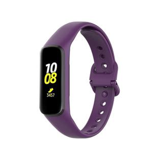 For Samsung Galaxy Fit2 R220 xDfind Solid Color Silicone Watch Band(Purple)