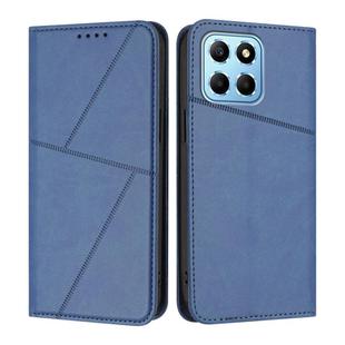 For Honor 70 Lite / X8 5G / X6 Global Strong Magnetic Frosted Flip Leather Phone Case(Royal Blue)