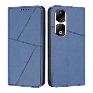 For Honor 90 Pro Strong Magnetic Frosted Flip Leather Phone Case(Royal Blue)