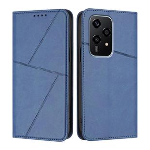 For Honor 200 Lite Global Strong Magnetic Frosted Flip Leather Phone Case(Royal Blue)