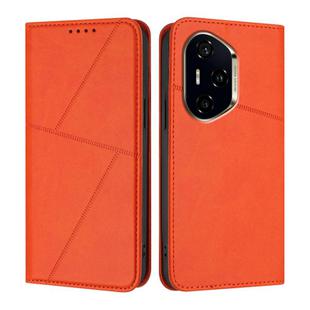 For Honor 300 Pro / 300 Ultra Strong Magnetic Frosted Flip Leather Phone Case(Orange)