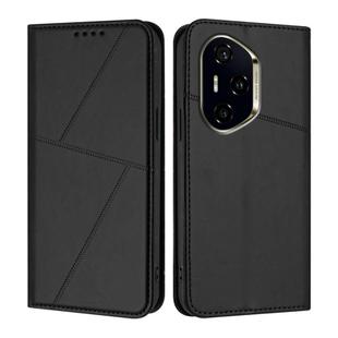 For Honor 300 Pro / 300 Ultra Strong Magnetic Frosted Flip Leather Phone Case(Black)