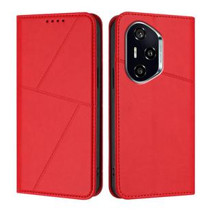 For Honor 400 Strong Magnetic Frosted Flip Leather Phone Case(Red)