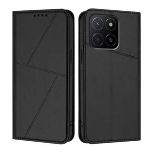For Honor X5b / X5b Plus Strong Magnetic Frosted Flip Leather Phone Case(Black)