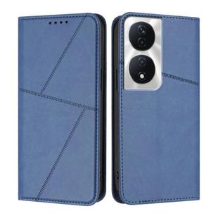 For Honor X7b 4G / 5G / 90 Smart Global Strong Magnetic Frosted Flip Leather Phone Case(Royal Blue)