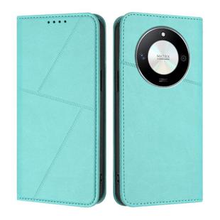 For Honor X50 / X9b / Magic6 Lite Strong Magnetic Frosted Flip Leather Phone Case(Light Blue)