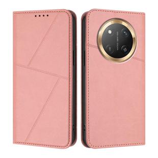 For Honor X60 Pro / Magic7 Lite / X9c Global Strong Magnetic Frosted Flip Leather Phone Case(Pink)