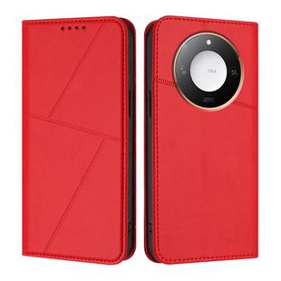 For Honor X60 / X9c Smart Global Strong Magnetic Frosted Flip Leather Phone Case(Red)