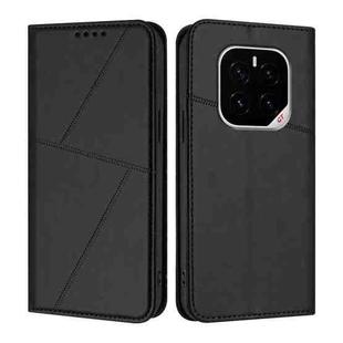 For Honor GT Pro Strong Magnetic Frosted Flip Leather Phone Case(Black)