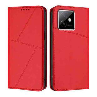 For Honor X60 GT Strong Magnetic Frosted Flip Leather Phone Case(Red)