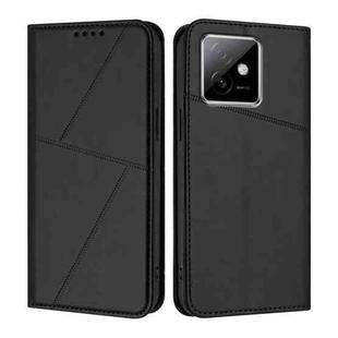 For Honor X60 GT Strong Magnetic Frosted Flip Leather Phone Case(Black)
