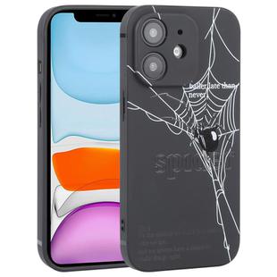 For iPhone 11 Graffiti Spider TPU Phone Case(Black Grey Spider)
