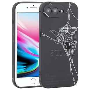 For iPhone 8 Plus / 7 Plus Graffiti Spider TPU Phone Case(Black Grey Spider)