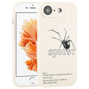 For iPhone 6 Plus / 6s Plus Graffiti Spider TPU Phone Case(Beige Black Spider)