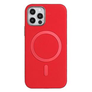 For iPhone 11 Pro Solid Color Plating MagSafe Full Coverage Phone Case(Red)