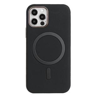 For iPhone 11 Pro Solid Color Plating MagSafe Full Coverage Phone Case(Black)