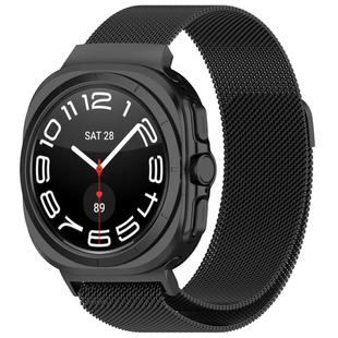 For Samsung Galaxy Watch Ultra 47mm xDfind Milan Magnetic Stainless Steel Watch Band(Black)