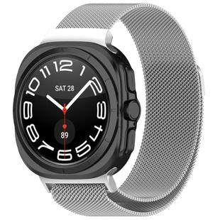 For Samsung Galaxy Watch Ultra 47mm xDfind Milan Magnetic Stainless Steel Watch Band(Silver)
