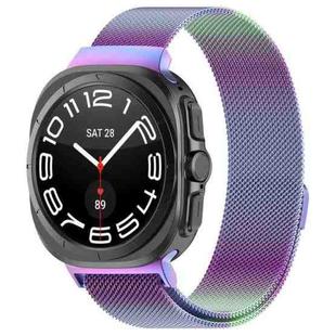 For Samsung Galaxy Watch Ultra 47mm xDfind Milan Magnetic Stainless Steel Watch Band(Colorful)