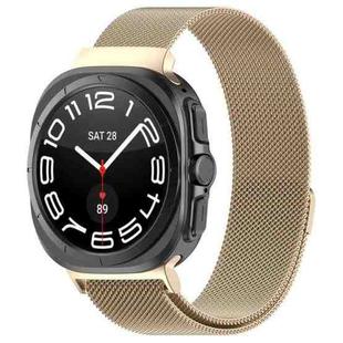 For Samsung Galaxy Watch Ultra 47mm xDfind Milan Magnetic Stainless Steel Watch Band(Champagne Color)