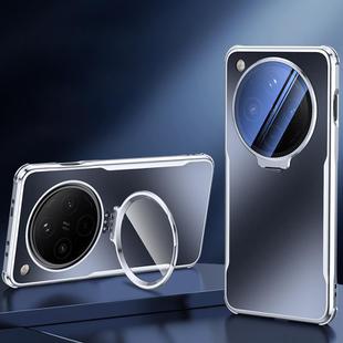 For OPPO Find X8s+ Four-corner Airbag Metal Lens Holder TPU Phone Case(Black)