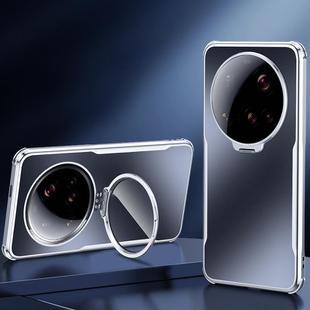 For Xiaomi 15 Ultra Four-corner Airbag Metal Lens Holder TPU Phone Case(Black)