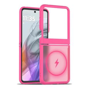 For Motorola Razr 60 / Razr 2025 Skin Feel TPU Hybrid PC MagSafe Phone Case(Rose Red)
