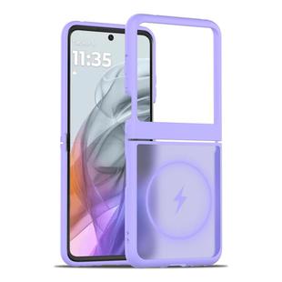 For Motorola Razr 60 / Razr 2025 Skin Feel TPU Hybrid PC MagSafe Phone Case(Light Purple)