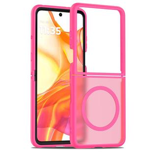 For Motorola Razr 60 Ultra Skin Feel TPU Hybrid PC MagSafe Phone Case(Rose Red)
