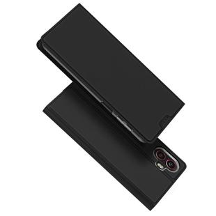 For Samsung Galaxy XCover7 Pro DUX DUCIS Skin Pro Series Flip Leather Phone Case(Black)
