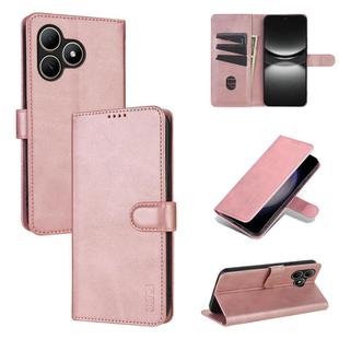 For Wiko Hi Enjoy 80S AZNS Skin Feel Calf Texture Flip Leather Phone Case(Rose Gold)