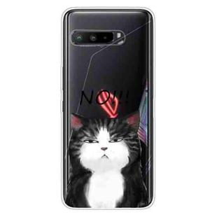 For Asus ROG Phone 3 ZS661KS Shockproof Painted Transparent TPU Protective Case(NO Cat)