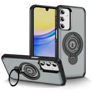 For Samsung Galaxy A16 5G TPU Hybrid PC Magnetic Holder Phone Case(Grey)