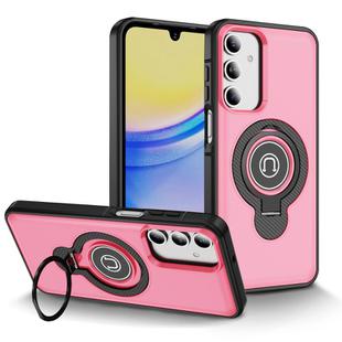 For Samsung Galaxy A16 5G TPU Hybrid PC Magnetic Holder Phone Case(Pink)