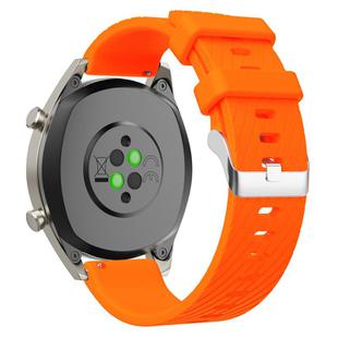 20mm Twill Silicone Watch Band(Orange)
