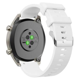 20mm Glossy Silicone Watch Band(White)