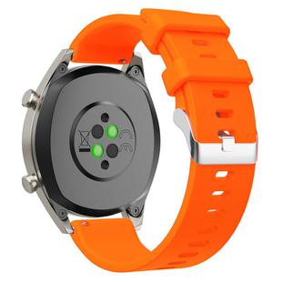 20mm Glossy Silicone Watch Band(Orange)