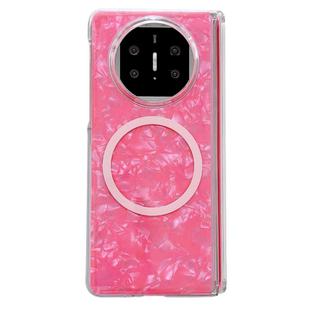 For Huawei Mate X5 Magnetic Axis Pearlescent Shell Texture MagSafe Phone Case(Red)