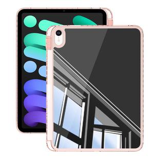 For iPad 2025 / 2022 Mirror Acrylic Single Back Tablet Case with Pen Slot(Pink)