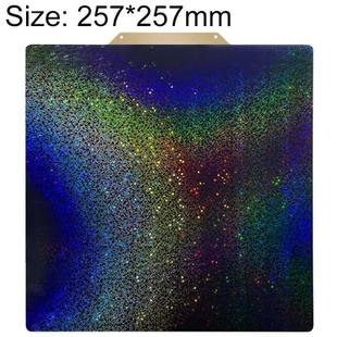 PEI Coating Smooth Starry PET Film Double-Sided 3D Printing Build Plate, Size:257x257mm
