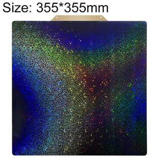 PEI Coating Smooth Starry PET Film Double-Sided 3D Printing Build Plate, Size:355x355mm