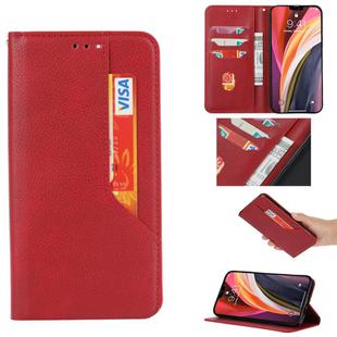 For iPhone 12 mini Magnetic Horizontal Flip Leather Case with Holder & Card Slots & Wallet(Red)