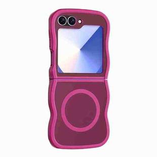For Samsung Galaxy Z Flip 6 Skin Feel MagSafe Phone Case(Rose Red)