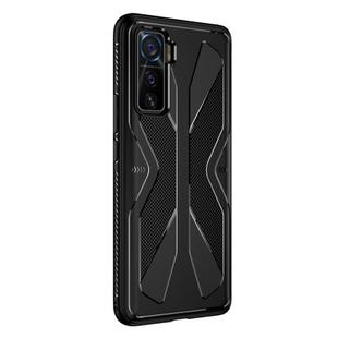 For vivo iQOO 5 Butterfly Shadow Shockproof Rubber TPU Protective Case(Black)