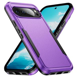 For Google Pixel 10 Pioneer Armor Heavy Duty PC + TPU Phone Case(Purple+Black)