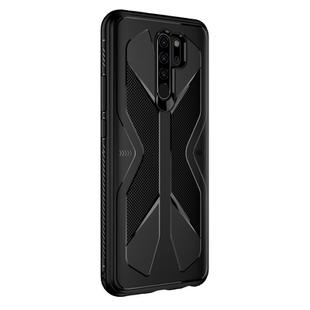For Xiaomi Redmi 9 Butterfly Shadow Shockproof Rubber TPU Protective Case(Black)
