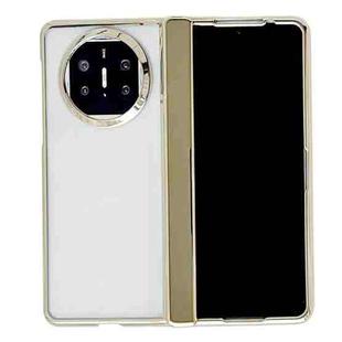 For Huawei Mate X5 Plating Spring Axis Skin Feel Phone Case(Gold)