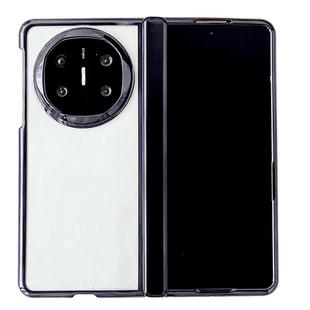 For Huawei Mate X6 Plating Spring Axis Skin Feel Phone Case(Black)