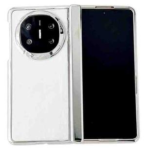 For Huawei Mate X6 Plating Spring Axis Skin Feel Phone Case(Silver)